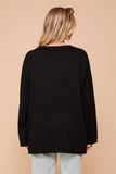Mimosas Please Sweater - Ivory/Black