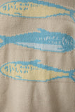 Round Neck Sardines Sweater Top- Melange