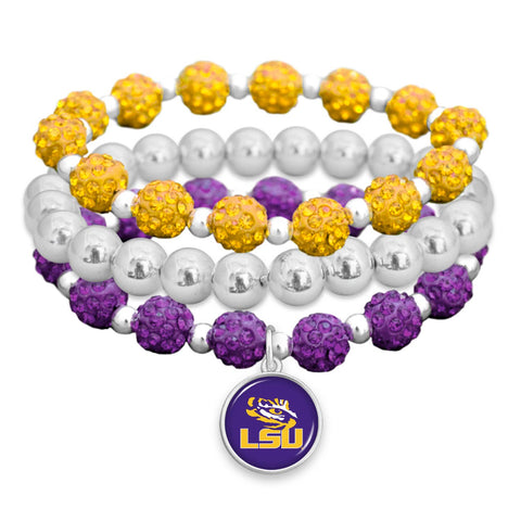 Game Day Amanda Stack Bling Bracelet Set