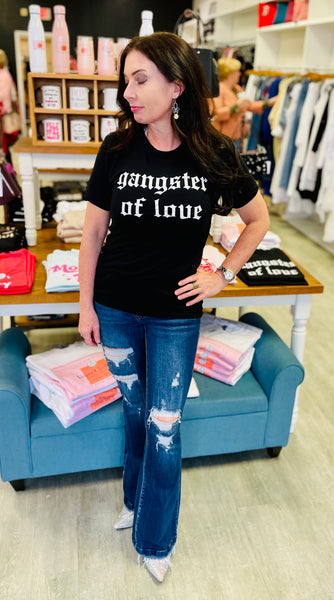 Gangster of Love Valentine's Shirt - Black