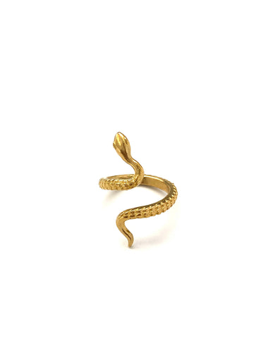 Kaa Snake Brass Ring