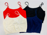 Must Have Fave Layering Cropped Cami Bra Top - One Size - Select Colors