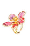 Goli Flower Ring - Pink