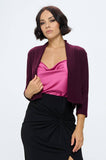 Brushed Knit Cashmere Like Bolero Cardigan - Multiple Colors