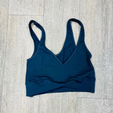 Simply Niki Ribbed Crossover Bra - One Size
