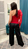FINAL SALE:  Simple Wide Leg Pants - Black