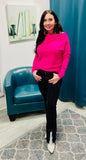 Brushed Knit Off the Shoulder Top - Multiple Colors