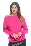Brushed Knit Off the Shoulder Top - Multiple Colors