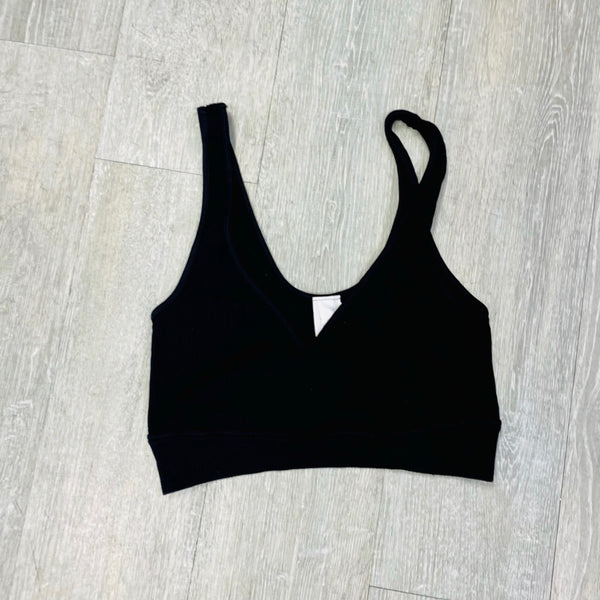 Simply Niki Ribbed Crossover Bra - One Size