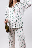 Champagne Pajama Set -  White
