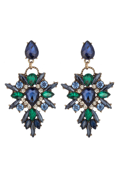 New Gala Green Drop Earrings