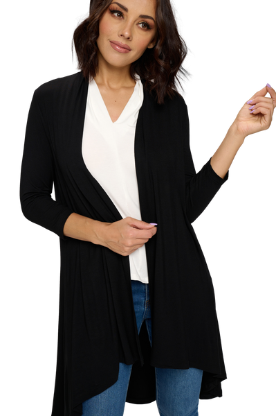 Super Soft Bamboo Cardigan - Black