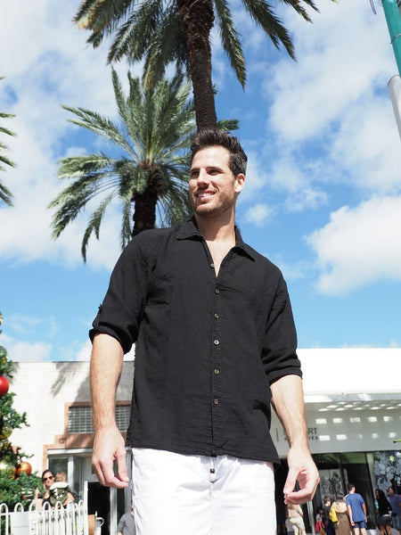 The Harbor Men’s Shirt - Black
