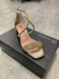 INC Nerissa Block Heeled Sandals - Gold Crystals
