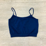 Must Have Fave Layering Cropped Cami Bra Top - One Size - Select Colors