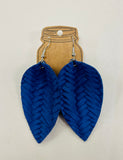 Jill's Jewels Textured Leather Earrings - Various Colors